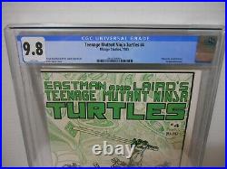 Teenage Mutant Ninja Turtles 4 CGC 9.8 1st Printing Mirage 1985 TMNT