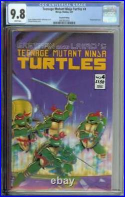 Teenage Mutant Ninja Turtles #4 CGC 9.8 Second Print 2nd Rare in Grade