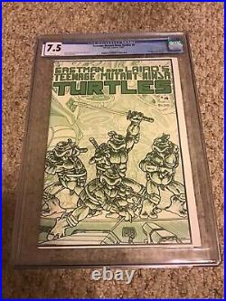 Teenage Mutant Ninja Turtles #4 Cgc 7.5 1st Print Mirage Studios 1985 Tmnt