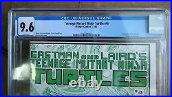 Teenage Mutant Ninja Turtles #4 Cgc 9.6 -1st Printing Mirage Studios (1985)
