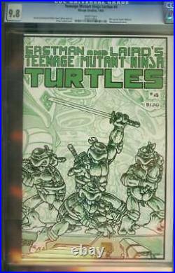 Teenage Mutant Ninja Turtles #4 Cgc 9.8 White Pages // 1st Print 1985 Mirage