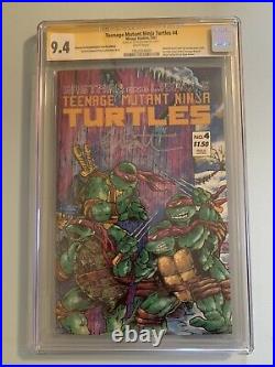 Teenage Mutant Ninja Turtles #4 Comic Mirage Studios 1987 SS CGC 9.4 ERROR TMNT