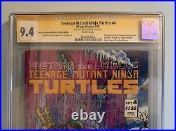 Teenage Mutant Ninja Turtles #4 Comic Mirage Studios 1987 SS CGC 9.4 ERROR TMNT