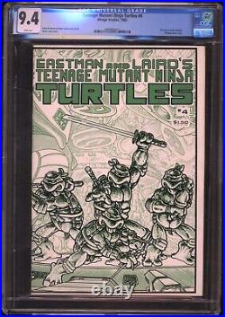 Teenage Mutant Ninja Turtles #4 Mirage 1985 CGC 9.4 White Pages
