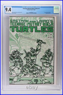 Teenage Mutant Ninja Turtles #4 Mirage 1985 CGC 9.4 Wraparound Cover