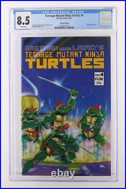 Teenage Mutant Ninja Turtles #4 Mirage Studios 1987 CGC 8.5 2nd Print