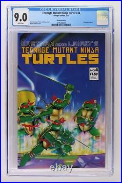 Teenage Mutant Ninja Turtles #4 Mirage Studios 1987 CGC 9.0 2nd Print