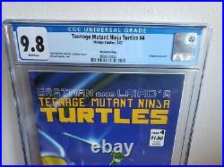 Teenage Mutant Ninja Turtles #4 Mirage Studios 1987 CGC 9.8 2nd Print! RARE