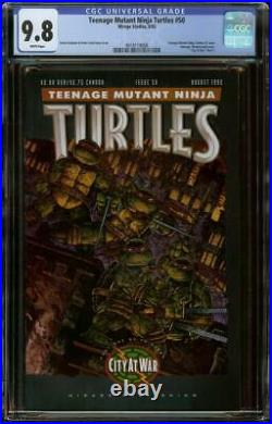 Teenage Mutant Ninja Turtles #50 CGC 9.8 (1992 Mirage) City At War