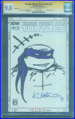 Teenage Mutant Ninja Turtles 51 CGC SS 9.8 Eastman Original Sketch 4 Book AE set
