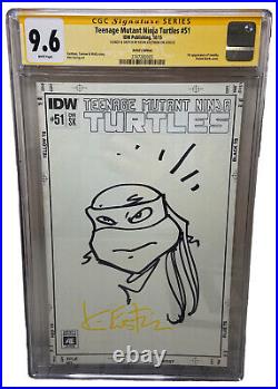 Teenage Mutant Ninja Turtles 51 Cgc Ss 9.6nm+ 1st App? Eastman Sketch/sig