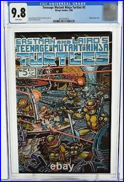 Teenage Mutant Ninja Turtles #5 1985 CGC 9.8 Wraparound Cover Eastman & Laird