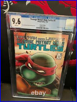 Teenage Mutant Ninja Turtles #5 2nd print CGC 9.6 NM+ WP Mirage