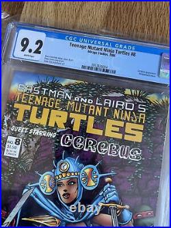 Teenage Mutant Ninja Turtles 5 And 8 CGC 9.6 9.2 Lot Mirage Comics 1985 Eastman