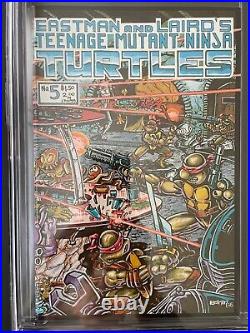 Teenage Mutant Ninja Turtles #5 CGC 9.4/White pages/Mirage 1985