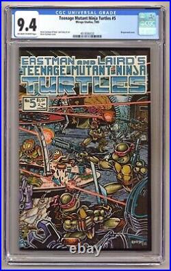 Teenage Mutant Ninja Turtles #5 (CGC 9.4) Wraparound cover 1985 Mirage I394