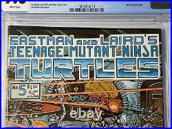 Teenage Mutant Ninja Turtles #5 CGC 9.6 White Pages 1985