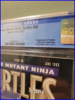 Teenage Mutant Ninja Turtles #60 CGC 9.6, 1st App of Shadow. City ar War pt. 11