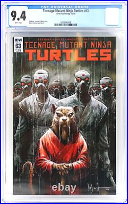 Teenage Mutant Ninja Turtles #63 IDW Comics 2016 CGC 9.4 Graded Comic Book