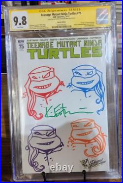 Teenage Mutant Ninja Turtles #75 9.8 CGC Signed By Kevin Eastman Sketch Edition