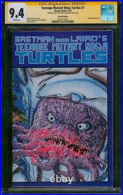 Teenage Mutant Ninja Turtles #7 2nd Print? EASTMAN SIGNED SKETCH? CGC 9.4 1989