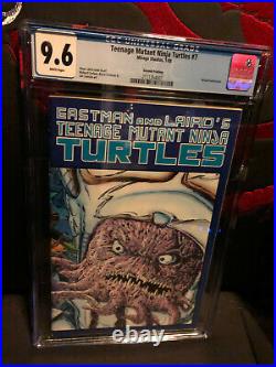 Teenage Mutant Ninja Turtles #7 CGC 9.6 NM+ B&W 2nd Print Krang Variant 1/1989