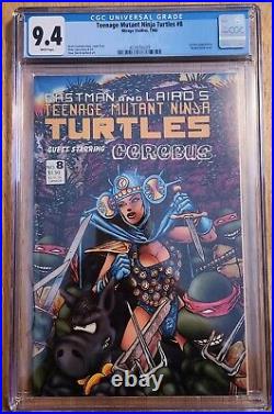 Teenage Mutant Ninja Turtles #8 CGC 9.4 Mirage Comics 1985 wraparound cover