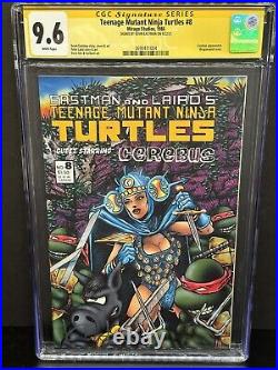 Teenage Mutant Ninja Turtles #8 CGC SS 9.6 Signed by Kevin Eastman 1986