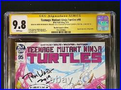 Teenage Mutant Ninja Turtles #95 Incentive Variant CGC 9.8 Signed x3 IDW TMNT