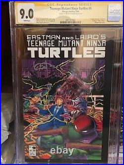 Teenage Mutant Ninja Turtles #9 (1986 Mirage) CGC Signature Series 9.0 Eastman