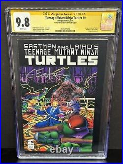 Teenage Mutant Ninja Turtles #9 CGC SS 9.8 Kevin Eastman Signed Mirage 1986