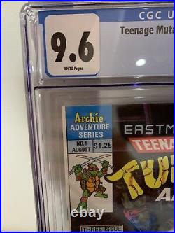 Teenage Mutant Ninja Turtles Adventure #1 CGC 9.6 Canadian Price Variant CPV
