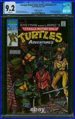 Teenage Mutant Ninja Turtles Adventures #1 1988 Cgc 9.2? Canadian Price Variant