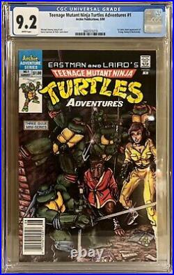Teenage Mutant Ninja Turtles Adventures #1 1st Krang, Bebop & Rocksteady CGC 9.2