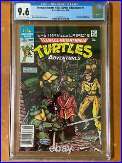 Teenage Mutant Ninja Turtles Adventures #1 1st Krang, Bebop & Rocksteady CGC 9.6