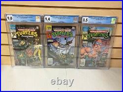 Teenage Mutant Ninja Turtles Adventures 1 (9.0), 2 (9.4), & 3 (8.5) CGC 1988 Lot