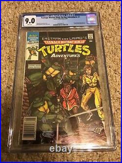 Teenage Mutant Ninja Turtles Adventures #1 Archie 1988 CGC 9.0 Mini-Series