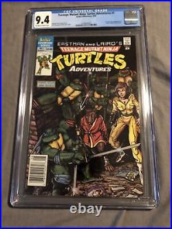 Teenage Mutant Ninja Turtles Adventures #1 Archie 1988 CGC 9.4 Newsstand