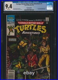 Teenage Mutant Ninja Turtles Adventures 1 Archie 1988 CGC 9.4 Newsstand 1st app