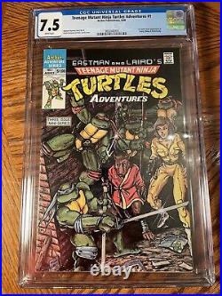 Teenage Mutant Ninja Turtles Adventures #1 CGC 7.5 1988 Bebop & Rocksteady