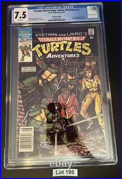 Teenage Mutant Ninja Turtles Adventures #1 CGC 7.5 Eastman & Laird cover