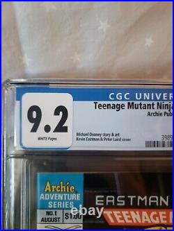 Teenage Mutant Ninja Turtles Adventures #1 CGC 9.2 TMNT Mini Series 1st Krang