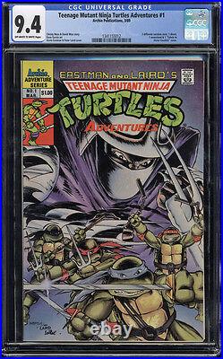 Teenage Mutant Ninja Turtles Adventures #1 CGC 9.4 OWithW Pages Archie Comics