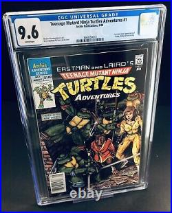 Teenage Mutant Ninja Turtles Adventures #1 CGC 9.6 NEWSSTAND Archie 1988 TMNT