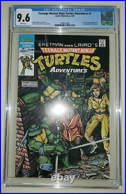 Teenage Mutant Ninja Turtles Adventures #1 CGC 9.6 White Pages 1988