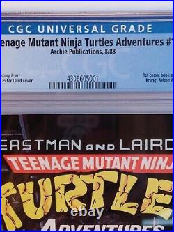 Teenage Mutant Ninja Turtles Adventures #1 CGC 9.8 1st Bebop Rocksteady Krang