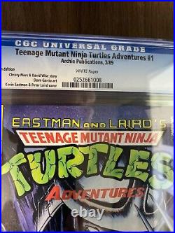 Teenage Mutant Ninja Turtles Adventures #1 CGC 9.8 CDN Variant Low POP