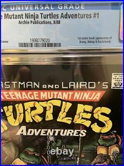 Teenage Mutant Ninja Turtles Adventures 1 CGC 9.8 First Krang/Bebop/Rocksteady