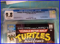 Teenage Mutant Ninja Turtles Adventures #1 CGC 9.8 NM/M 1988 Newsstand