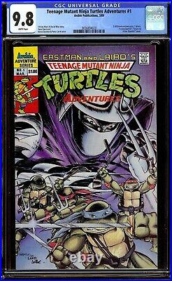 Teenage Mutant Ninja Turtles Adventures #1 CGC 9.8 NM/M. 1989 Regular Series